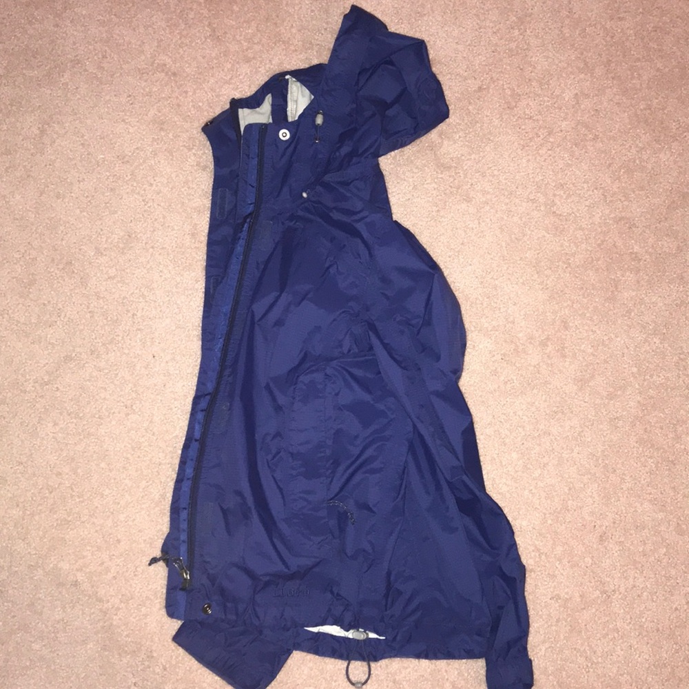 L.L. Bean Navy Raincoat